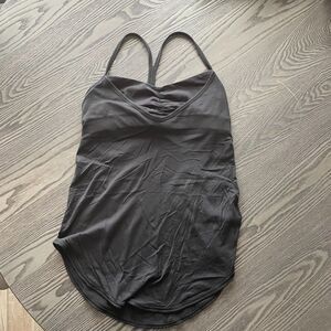 Lululemon Womens 4 Black Tank Top with Built in Bra